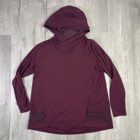 Lululemon Starting Place Hoodie Women's Size 8 Medium Garnet Rulu Yoga Q - Picture 1 of 11